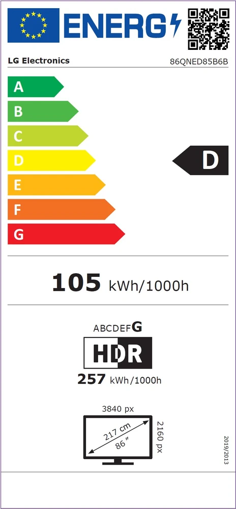 Televizorius 86" LG 86QNED85B6B (2026)