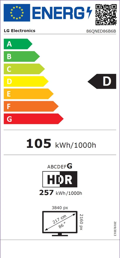 Televizorius 86" LG 86QNED86B6B (2026)