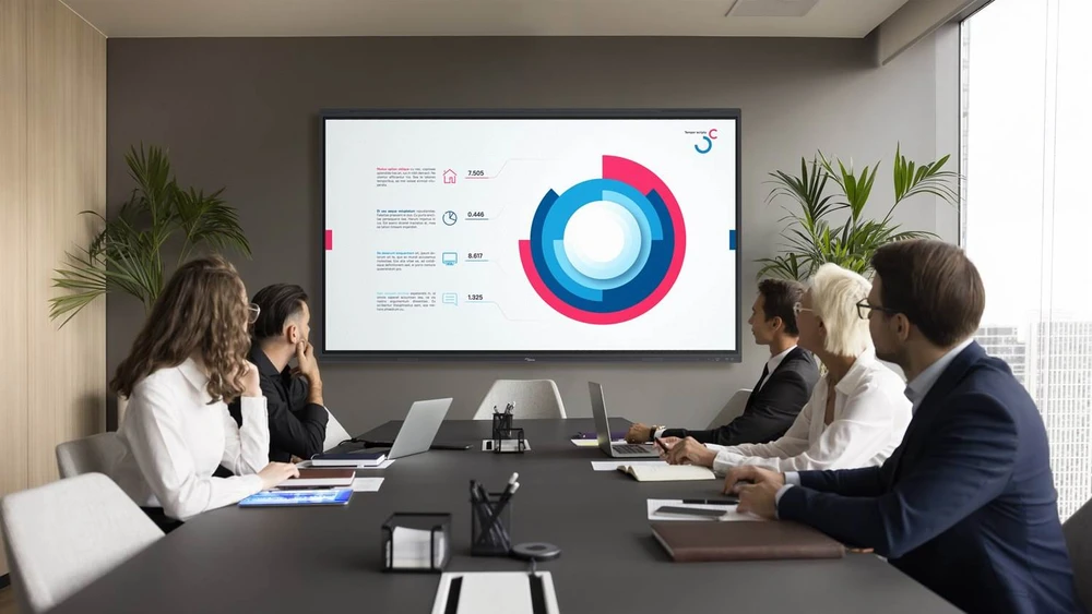 Monitorius Optoma 65 colių 1651RK 4K UHD, 8 GB RAM / 64 GB ROM, 40 pirštų lietimui jautrus ekranas, „Android 14“