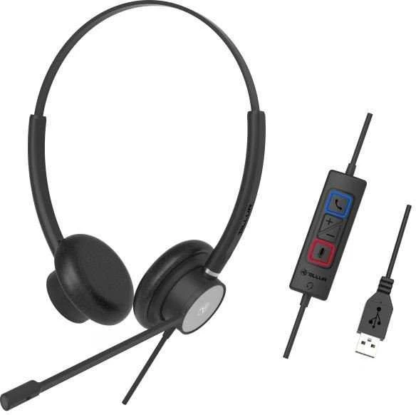 Tellur Voice 320 laidinės ausinės Dvipusės juodos spalvos