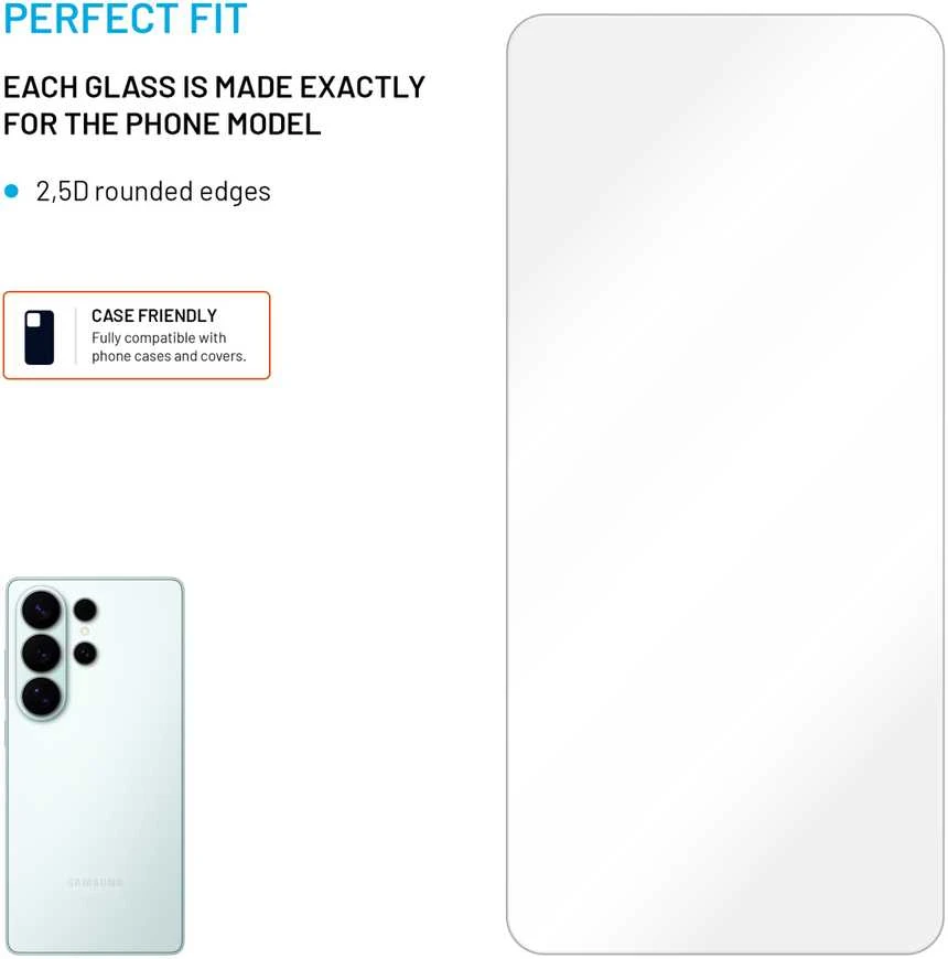 Fixed Fiksuota ekrano apsauga | Samsung | Galaxy S26 | Grūdintas stiklas | Skaidrus | 2.5D