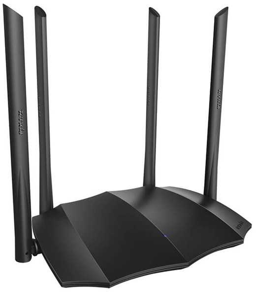 „Tenda AC8 WiFi AC Gigabit“ maršrutizatorius, 1200 Mbps, 1x GWAN, 3x GLAN, 4x 6dBi antenos, WISP, Uni.Repeater, programėlė