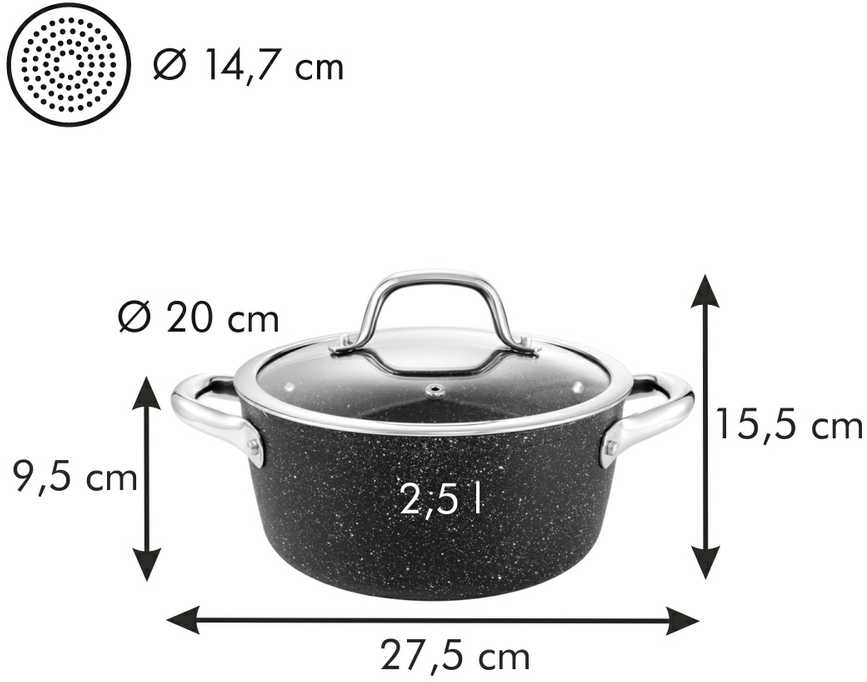 Tescoma PUODAS ORKOS MAISTAS + DANGIS 20cm 2,5l