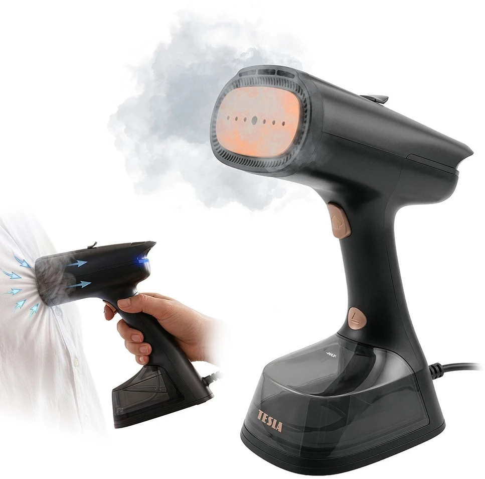 TESLA AeroGrip Steamer EA404 – drabužių garintuvas su siurbimo funkcija