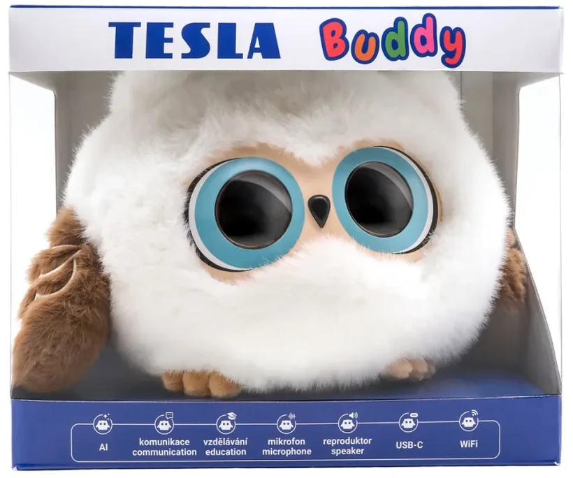 TESLA Bambino Buddy AI OWL išmanioji pliušinė pelėda vaikams