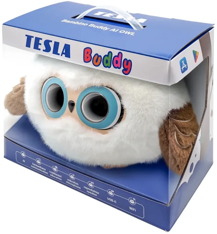 TESLA Bambino Buddy AI OWL išmanioji pliušinė pelėda vaikams