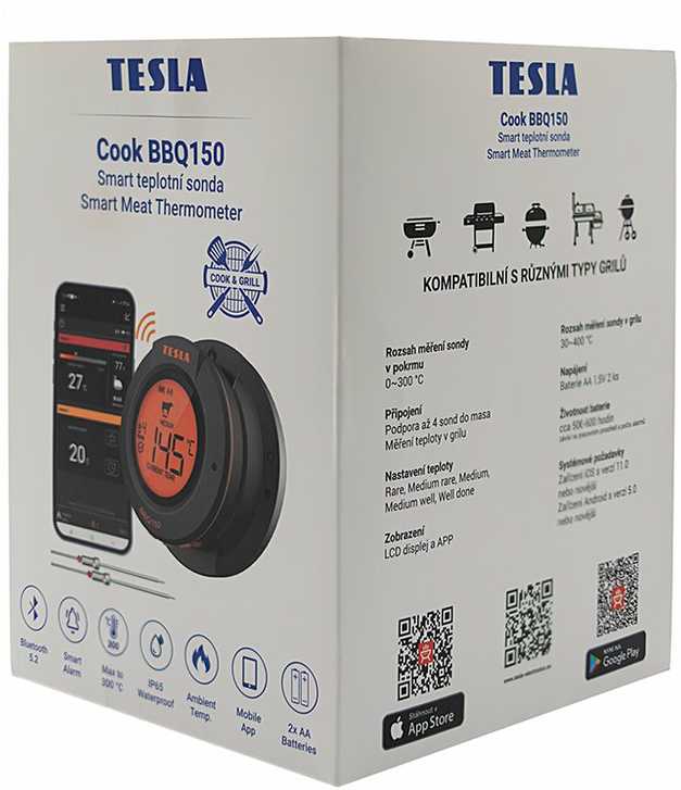 Termometr kuchenny TESLA Cook BBQ150 belaidis