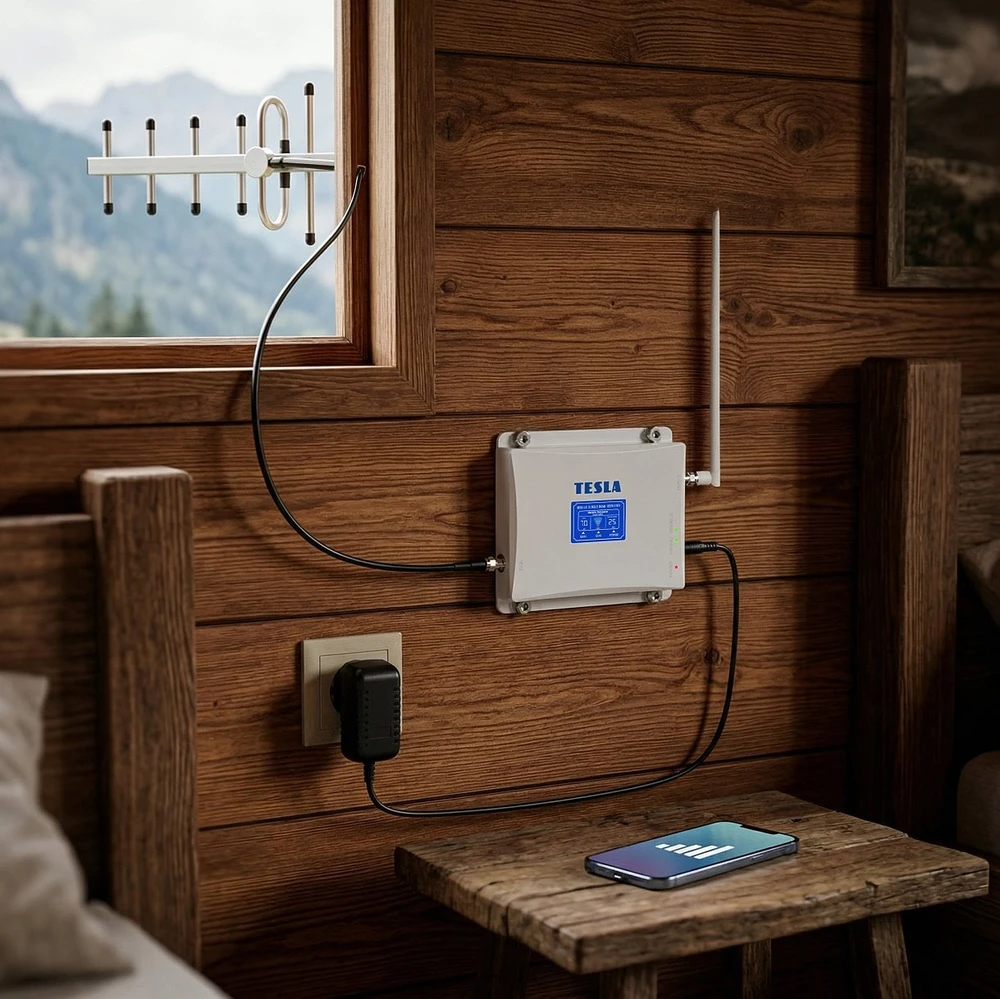 TESLA GSM-01, GSM signalo stiprintuvas (900 Mhz) - rinkinys