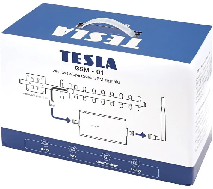 TESLA GSM-01, GSM signalo stiprintuvas (900 Mhz) - rinkinys