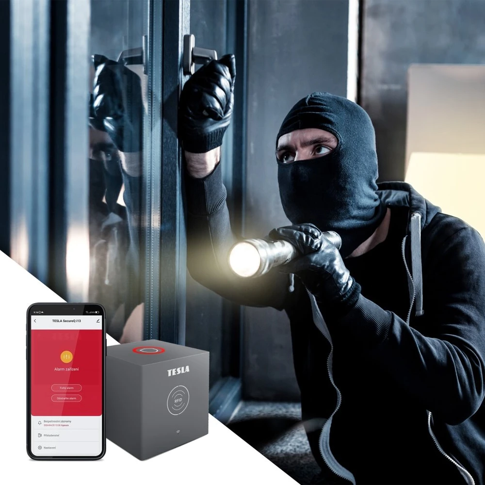 Tesla SecureQ i13 išmanioji WiFi apsaugos sistema