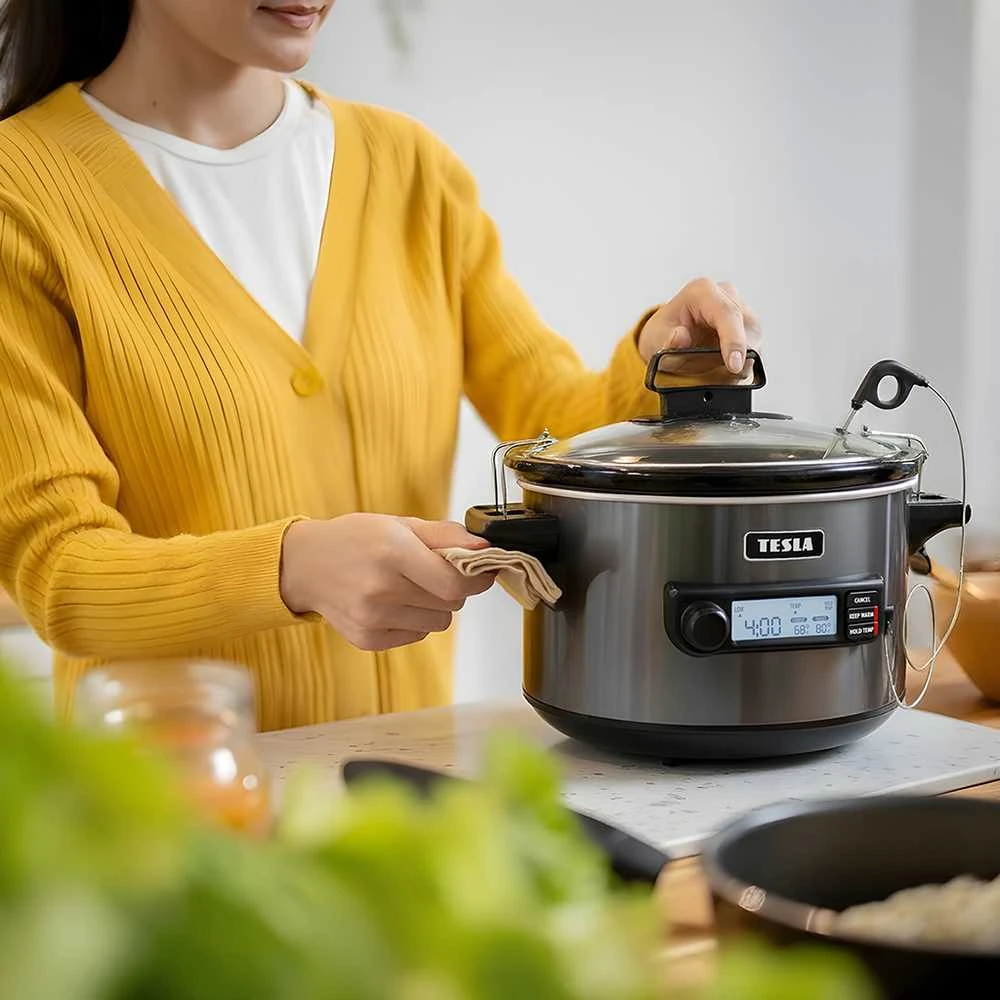 Tesla TESLA SlowCook S900 Plus Lėtpuodis su temperatūros zondas