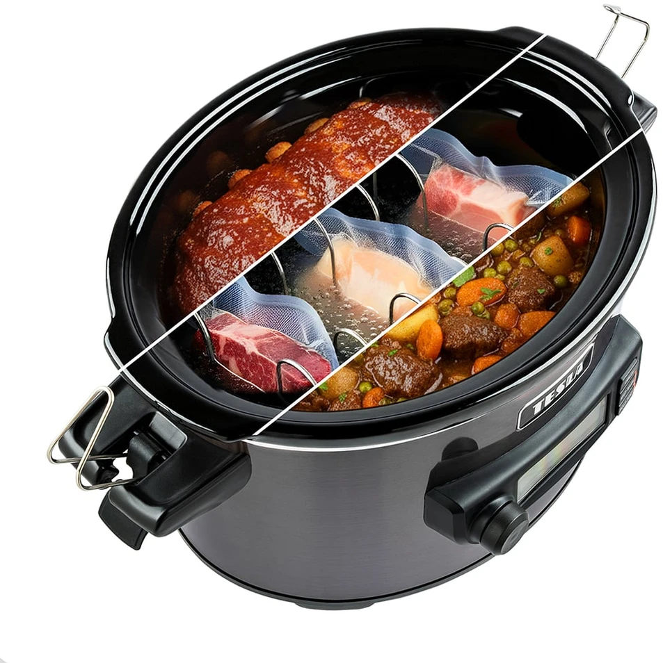 Tesla TESLA SlowCook S900 Plus Lėtpuodis su temperatūros zondas