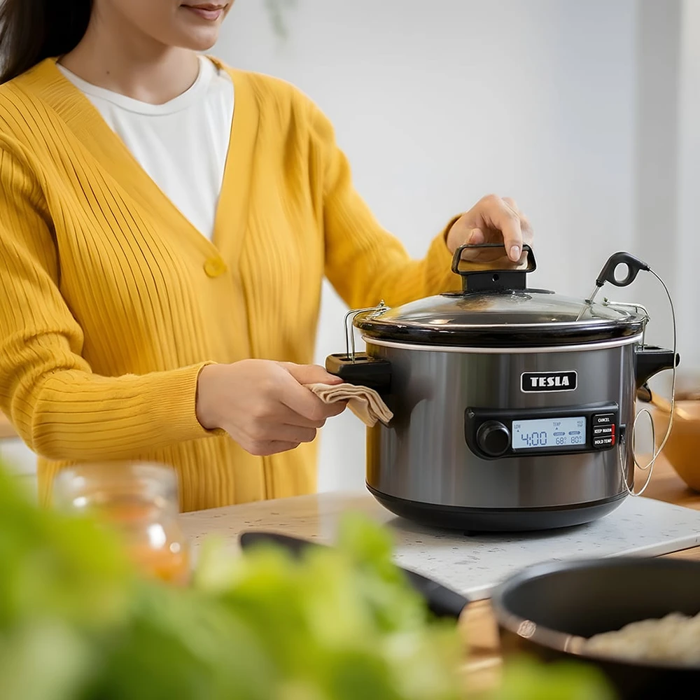 Tesla TESLA SlowCook S900 Plus Lėtpuodis su temperatūros zondas