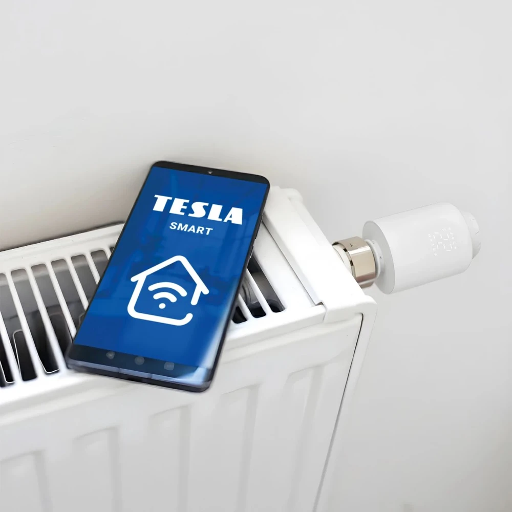 Termostatas radiatorinis TESLA WiFi SV50 protinga galvutė