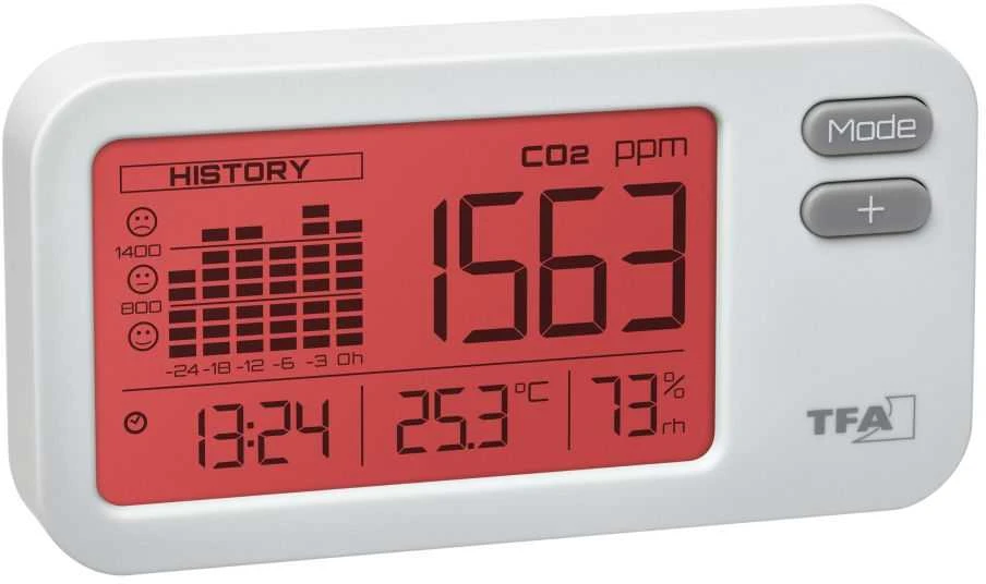 TFA Meteorologinė stotis 31.5009.02 CO2 monitorius AIRCO2NTROL COACH