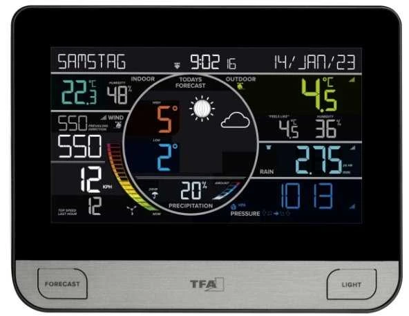 TFA 35.8003.01 - Belaidė WiFi meteorologinė stotelė VIEW PRO