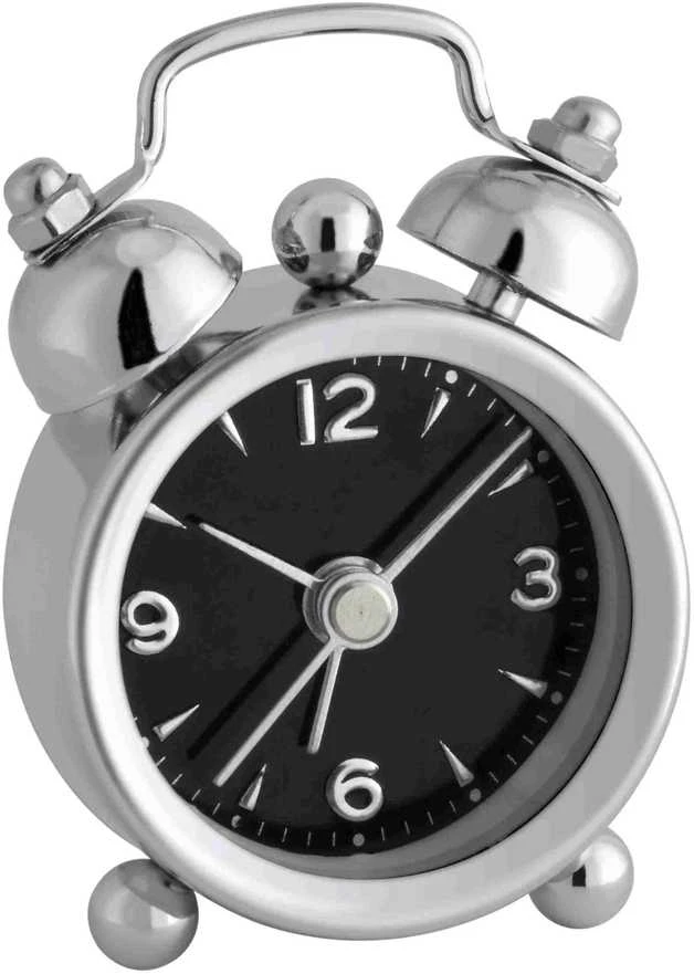 TFA 60.1000.01 Analog alarm clock MINI-NOSTALGIA juodas