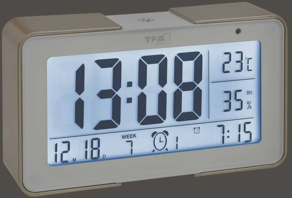TFA radijo bangomis valdomas žadintuvas 60.2540.53 Melody