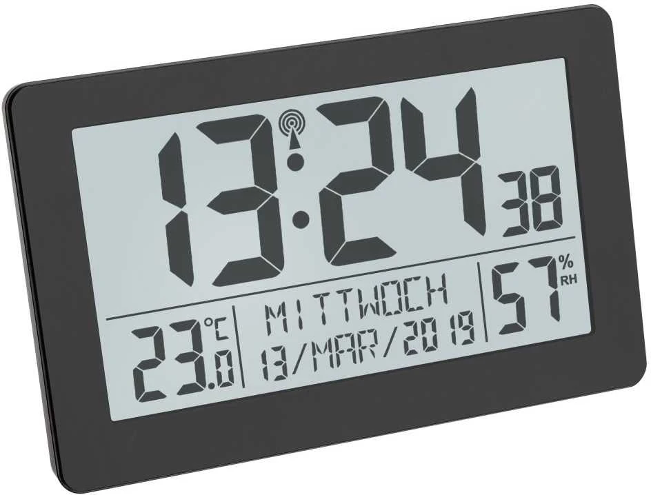 TFA TFA 60.2557.01 Radijo bangomis valdomas laikrodis su kambario klimatu