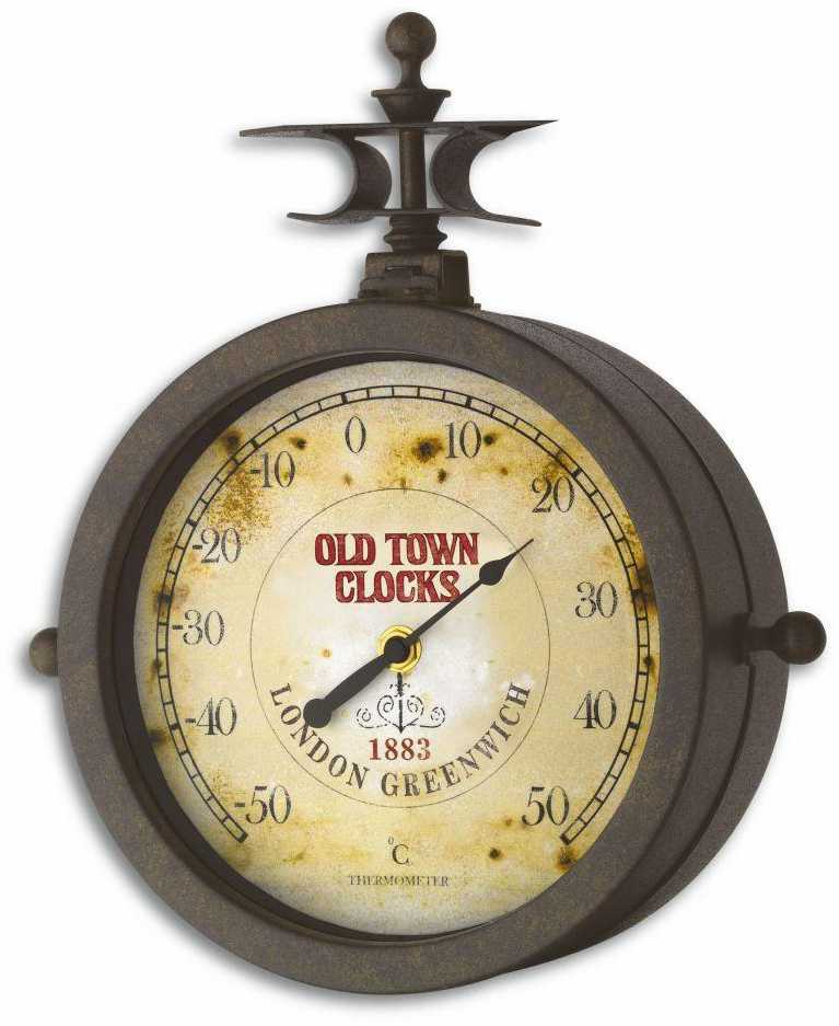 TFA sodo laikrodis su termometru 60.3011 OLD TOWN