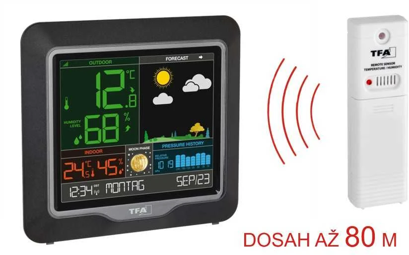 Orų stotelė TFA TFA 35.1150.01 Wireless Orų stotelė Season