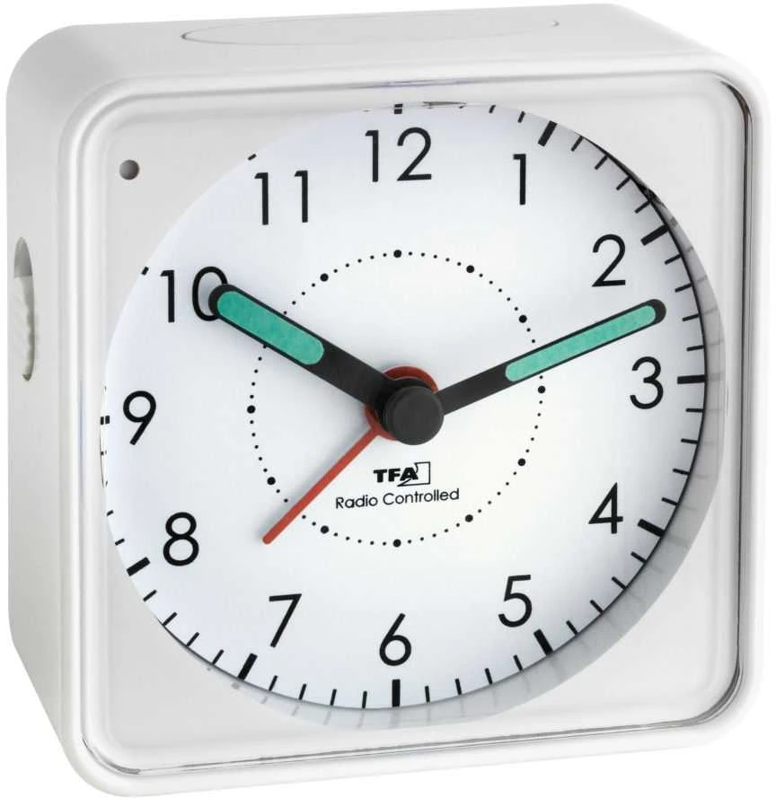 TFA 60.1510.02 Picco Alarm Clock Baltas