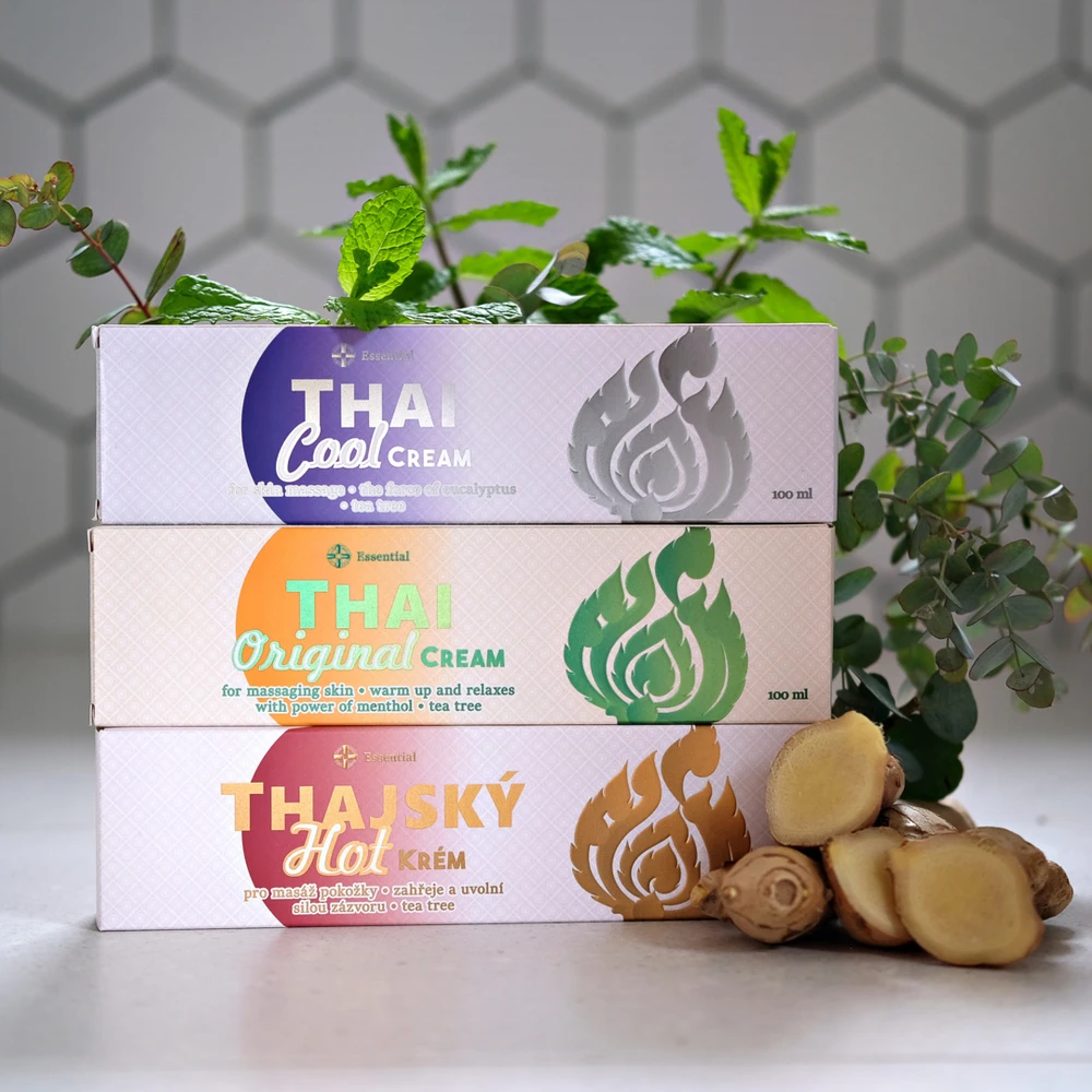 Thai Cream Thai Kreminis Thai Kreminis Essential Hot Hřejivý masážní krém