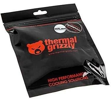 Thermal Grizzly | Terminis tepalas "Aeronaut" 1,5ml/3,8g | Šilumos laidumas: 8,5 W/mk; Šiluminė varža: 0,0129 K/W; Elektros laidumas*: 0 pS/m; Klampumas: 110-160 Pas; Temperatūra: -150 °C / +200 °C;