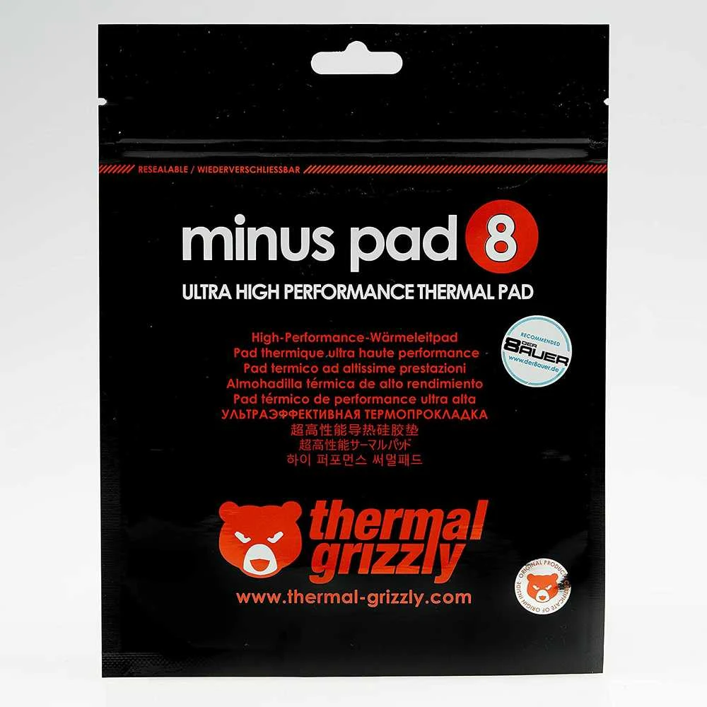 Thermal Grizzly | Minuso padas 8 - 30 x 30 x 0,5 mm | N/A | Temperatūros diapazonas: -100°C / +250°C