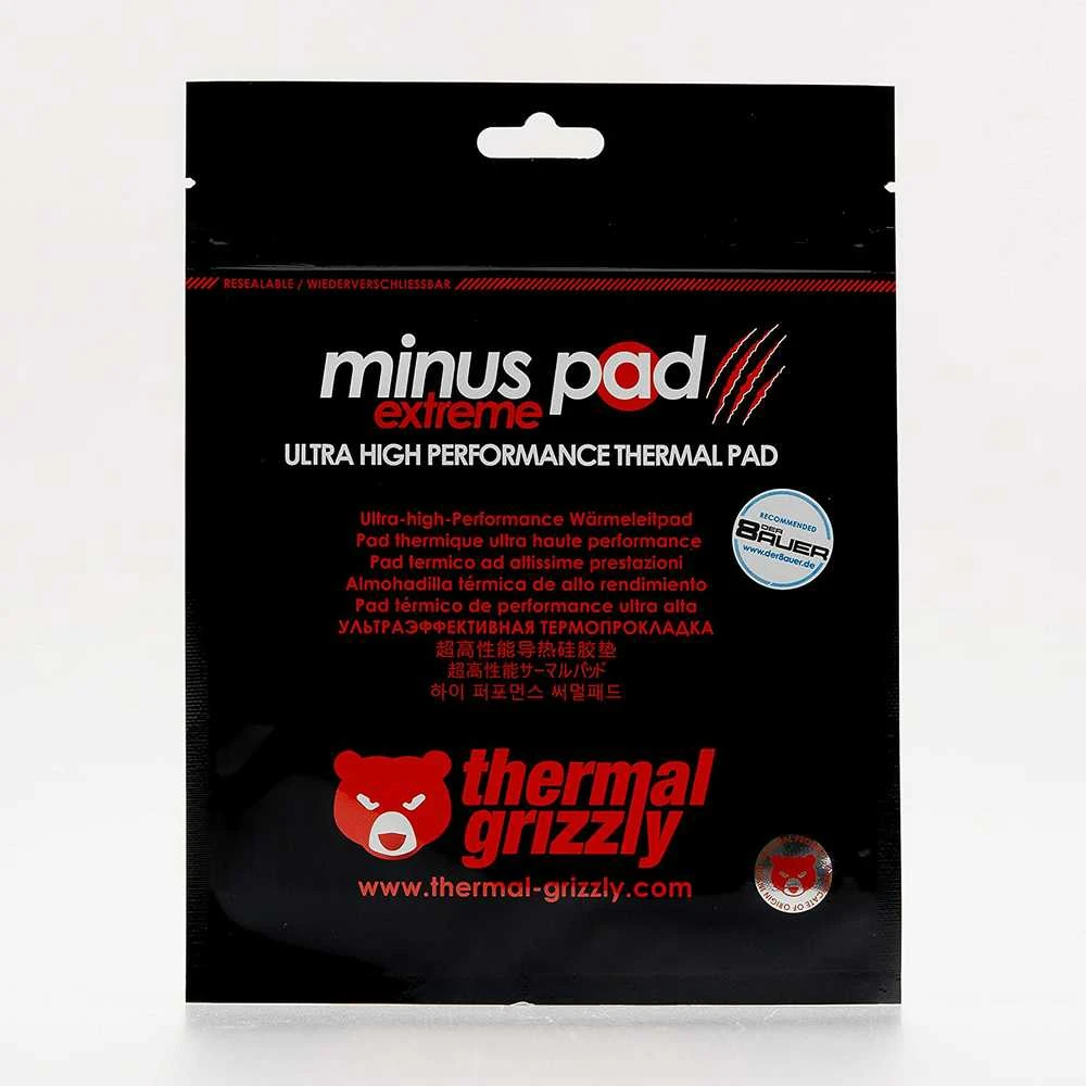 Thermal Grizzly Galiniai antgaliai „Grizzly Minus Pad Extreme“ – 120 × 20 × 1,5 mm
