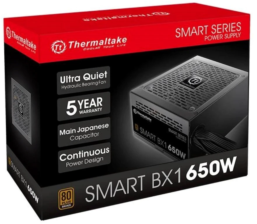 Thermaltake Smart BX1 SE 650W 80+ bronzos EU maitinimo šaltinis
