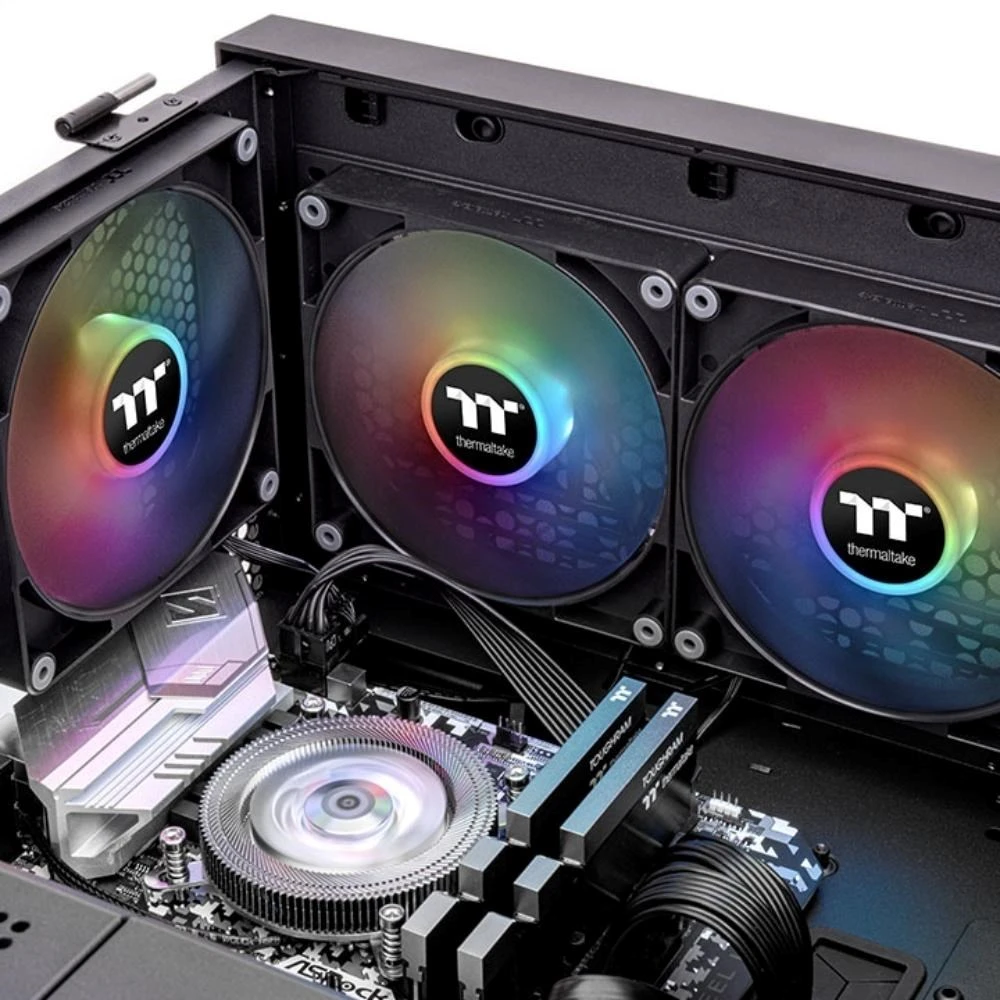Kompiuterio ventiliatorius  Thermaltake CT120 ARGB Sync PC Cooling Fan, case fan (juodas, pack of 2, without controller)