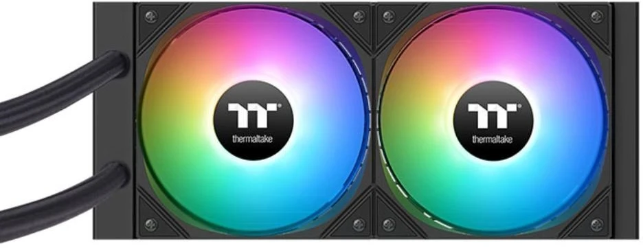 THERMALTAKE vandens aušintuvas LA240 ARGB, 2x120mm ARGB, LGA1851, AM5, juodas