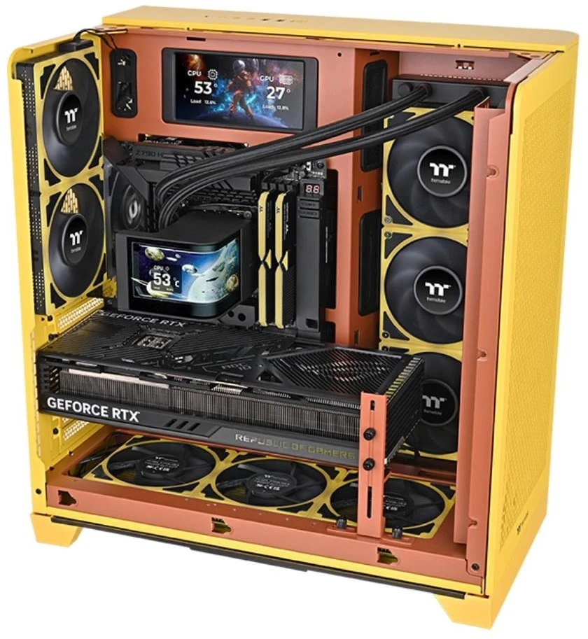 K Thermaltake MAGCurve 360 itin universalus skysčio aušintuvas su ARGB ventiliatoriumi