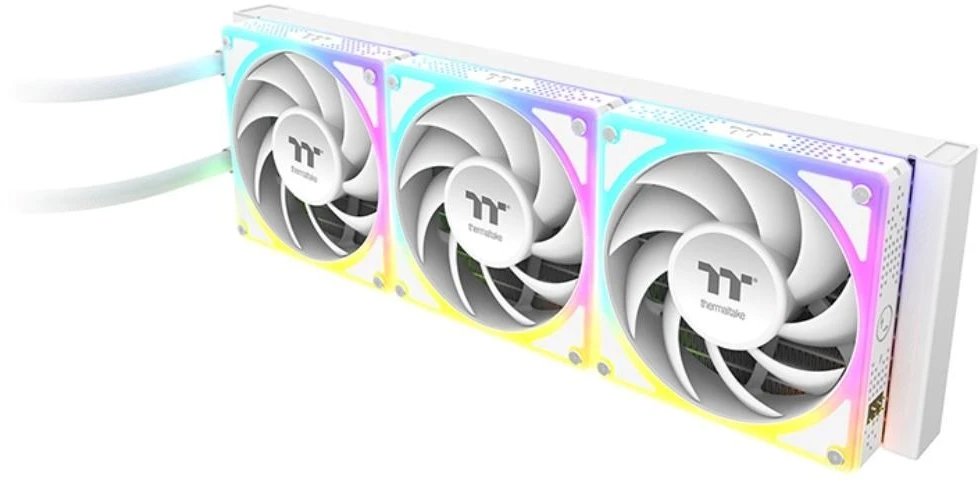 K Thermaltake MAGCurve 360 Ultra Snow universalus skysčio aušintuvas su ARGB ventiliatoriumi