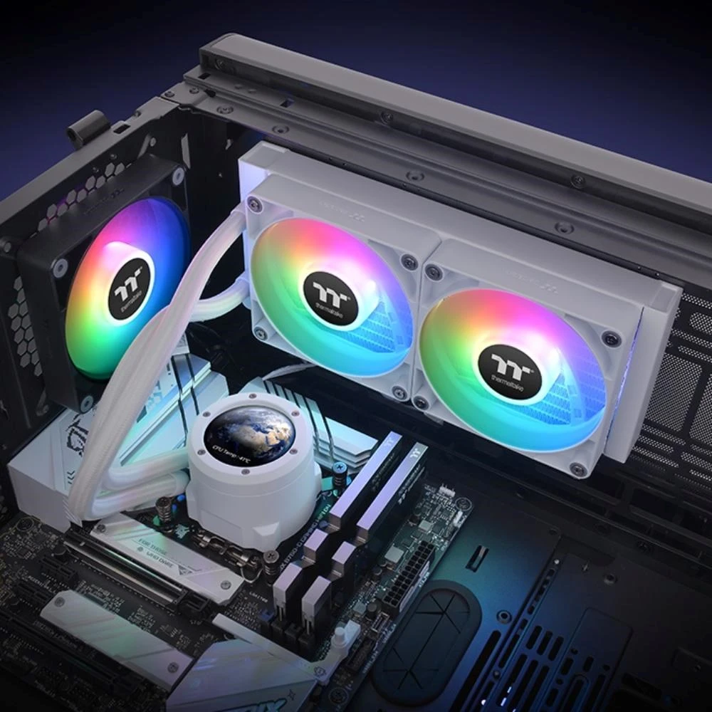 Thermaltake TH240 V2 Ultra ARGB Sync Snow Edition vandens aušintuvas (CL-W404-PL12SW-A)