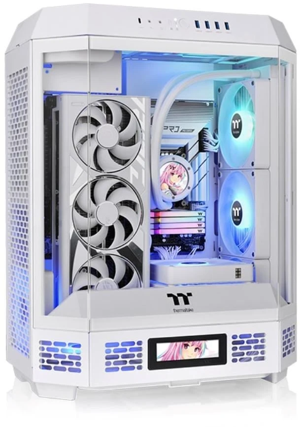 Thermaltake Bokštas 600 Sniego Baltas