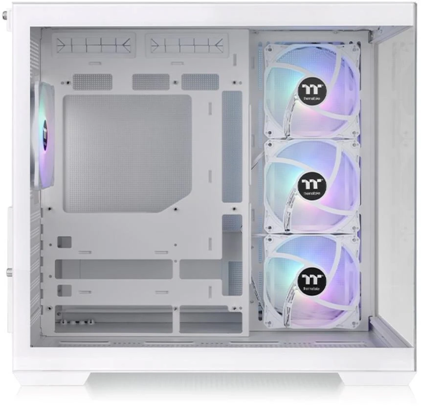Thermaltake View 380 TG ARGB Snow, bokšto formos korpusas - baltas, grūdintas stiklas x 2