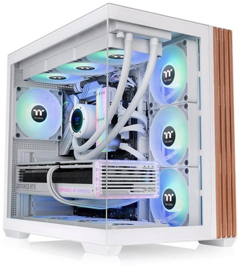 MIDI Thermaltake View 380 WS ARGB Snow Baltas
