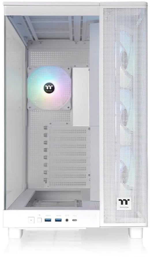 „Thermaltake View 380 XL TG ARGB“, bokšto tipo korpusas – baltas, grūdintas stiklas x 2