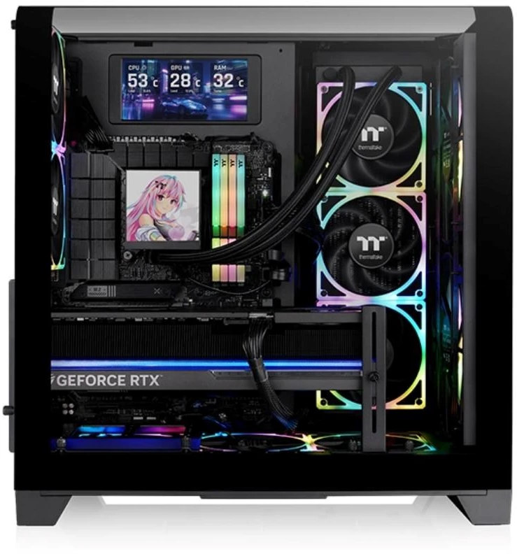 Midi Thermaltake View 390 Air Juodas