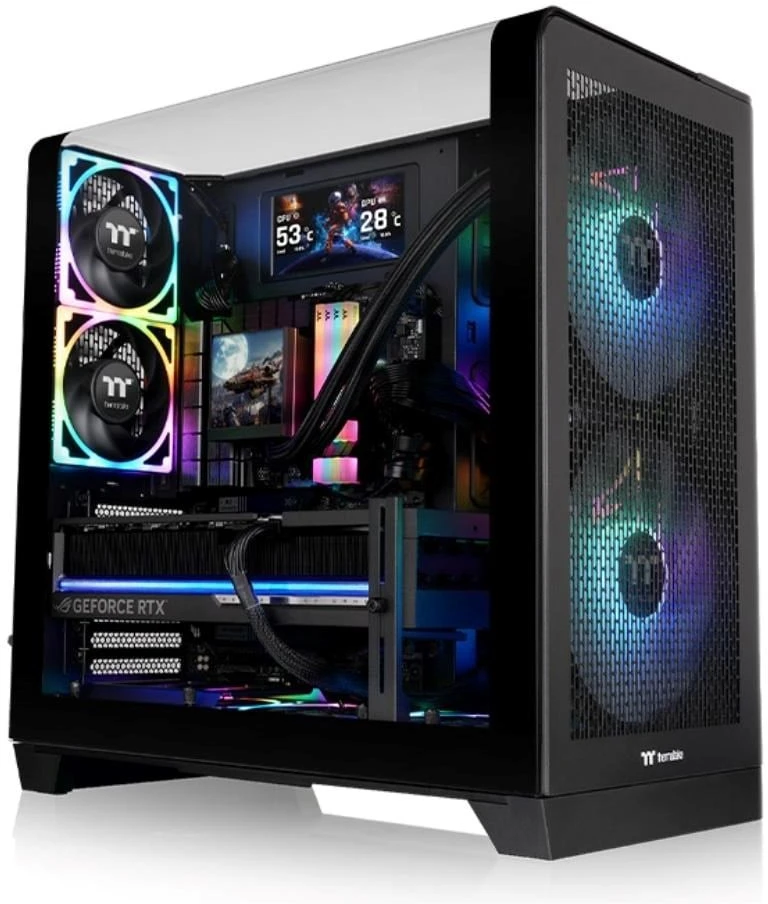 Midi Thermaltake View 390 Air Juodas