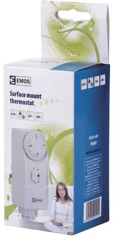 Emos Rankinis termostatas T80 -90 ° C 16A 230V, baltas (P5681)
