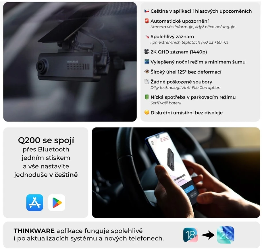 Thinkware Q200 2CH juoda