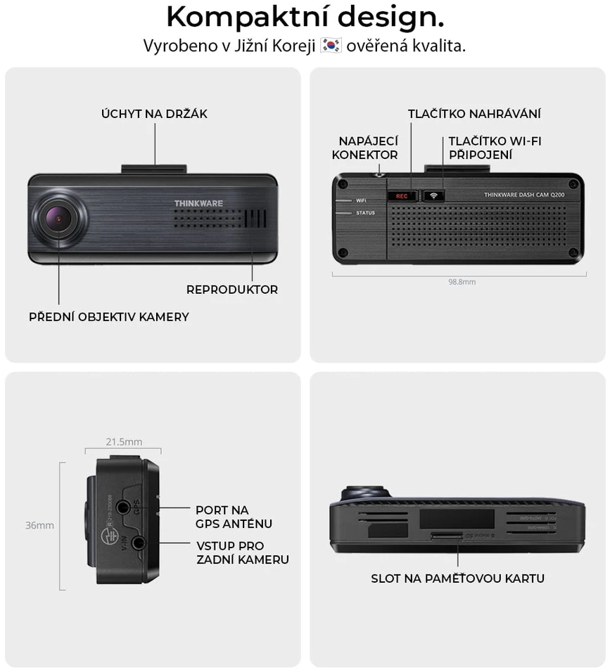 Thinkware Q200 2CH juoda