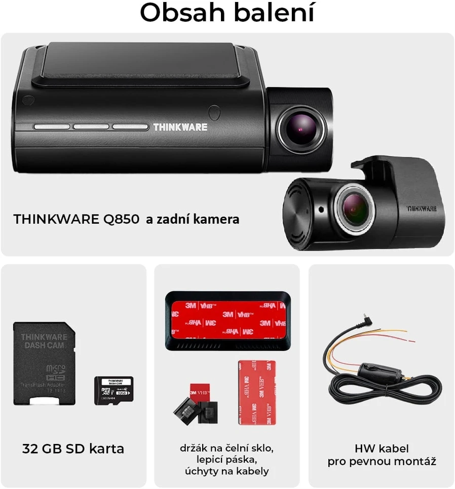 Thinkware Q850 2CH juoda