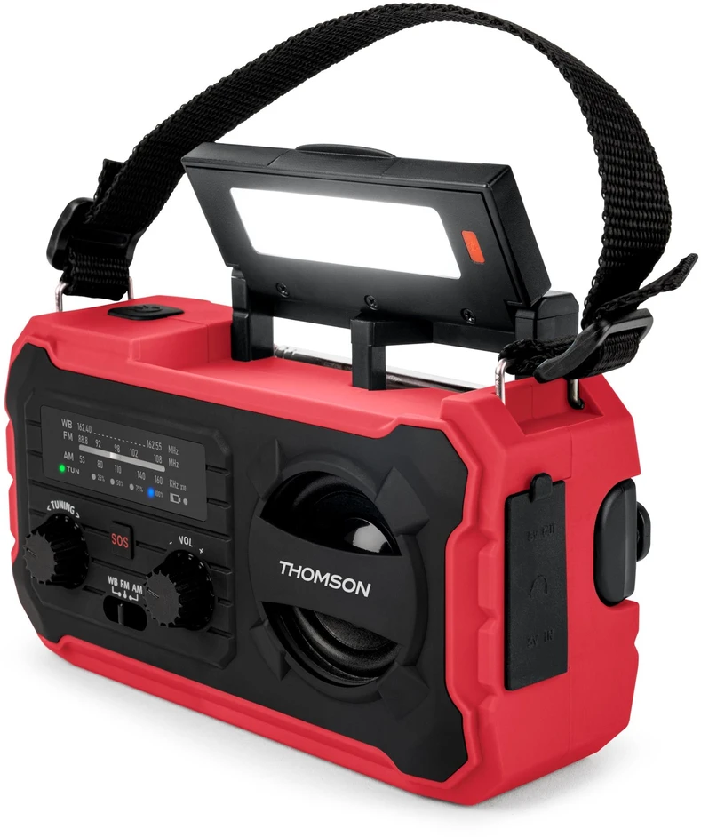Thomson RT280R – daugiafunkcis FM/AM radijas ir 8000 mAh power bank