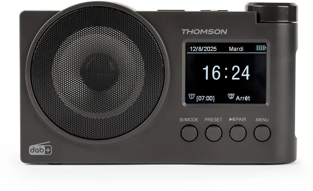 Nešiojamasis FM DAB+ radijas su „Bluetooth“ USB Thomson RT400DABBTBK