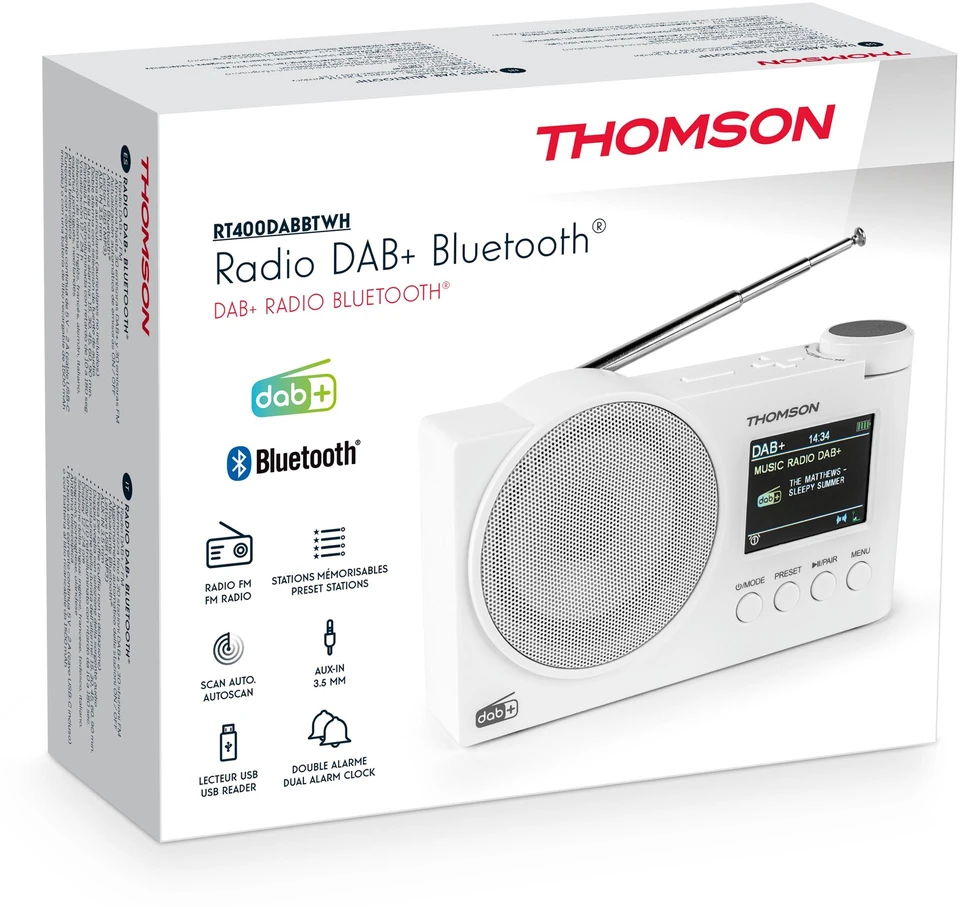 Radijas - Thomson RT400DABBBTWH Baltas