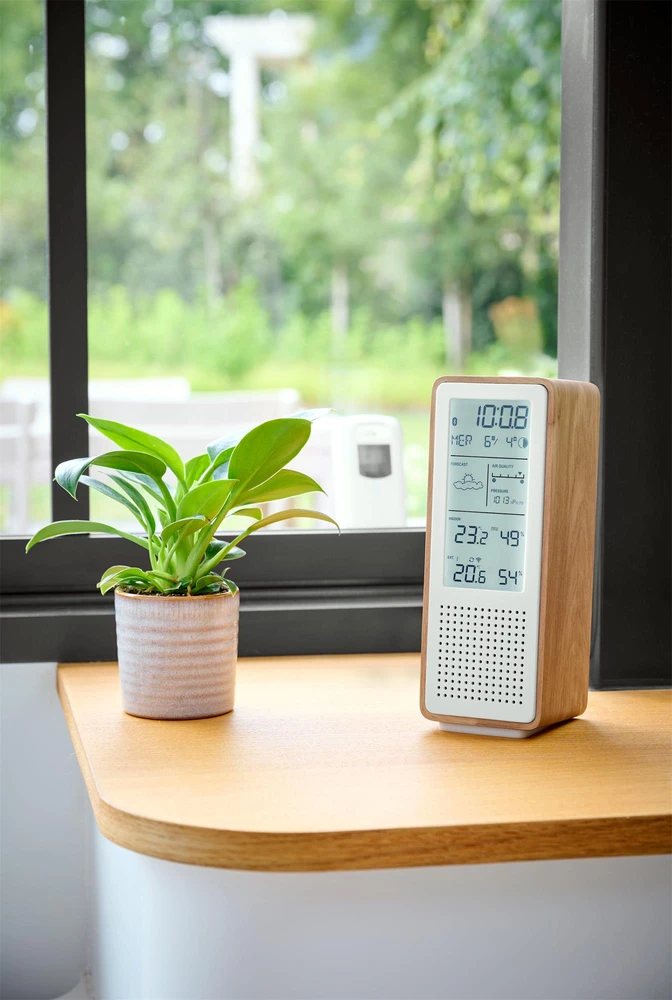 Thomson WS102TWH meteorologinės stotelės su „Bluetooth“ garsiakalbiu ir FM radiju